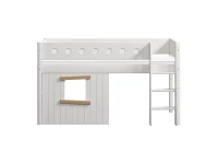 Flexa White boomhut halfhoogslaper rechte ladder - eiken - Afbeelding 2