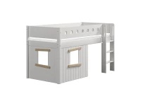 Flexa White boomhut halfhoogslaper rechte ladder - eiken - Afbeelding 3