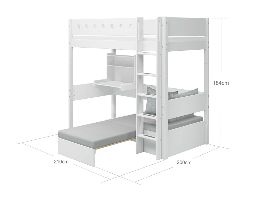 Flexa White Casa hoogslaper - wit - Afbeelding 5