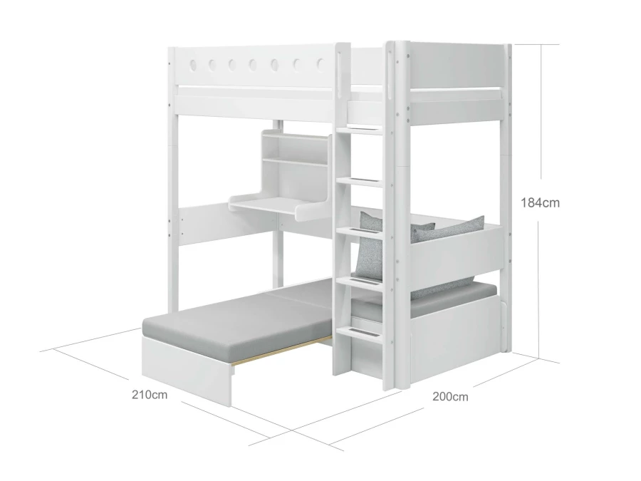 Flexa White Casa hoogslaper - wit - Afbeelding 5
