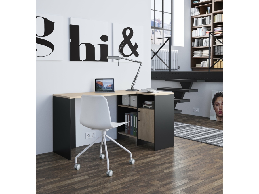 Diagone Liverpool hoekbureau zwart - Afbeelding 5