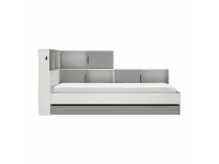Diagone Erwan Opbergbed wit / grijs