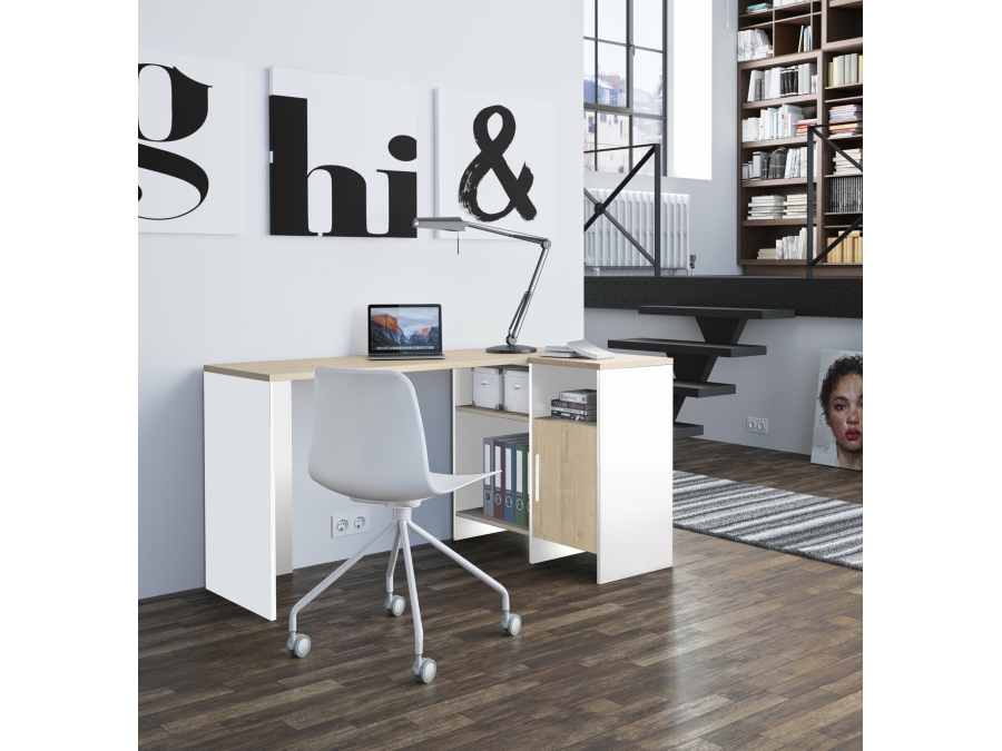Diagone Liverpool hoekbureau wit - Afbeelding 4