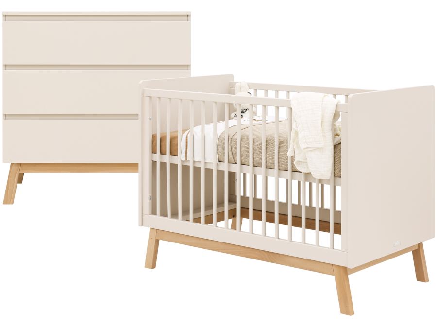 Bopita Saba 2-delige babykamer Dune / Naturel