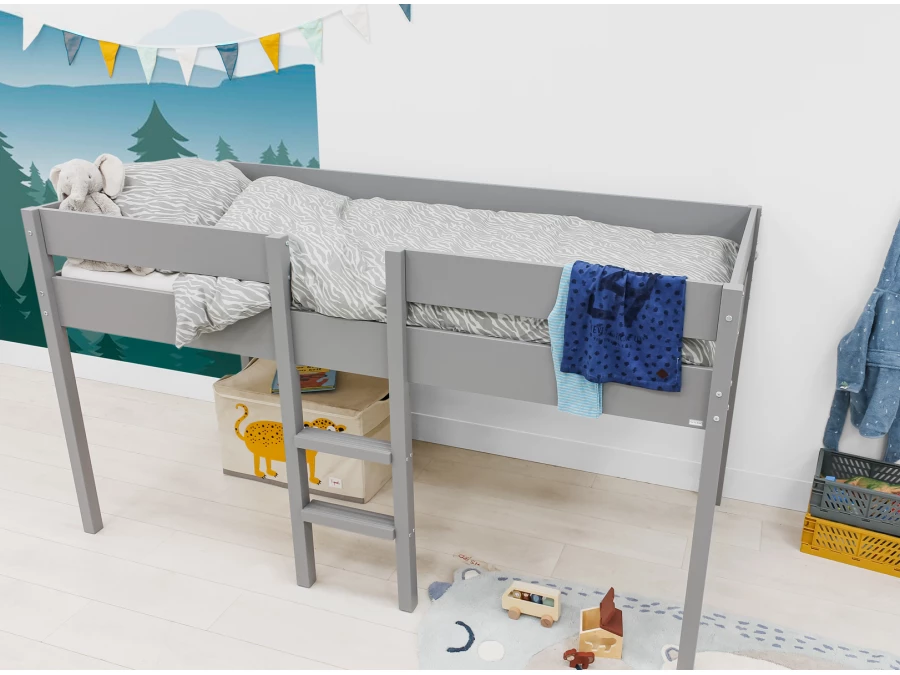 ToiToiKids Mick halfhoogslaper 90x200 grijs - Afbeelding 7