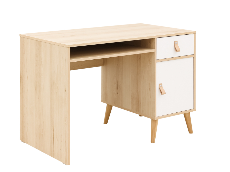 ToiToiKids Jort bureau wit / naturel