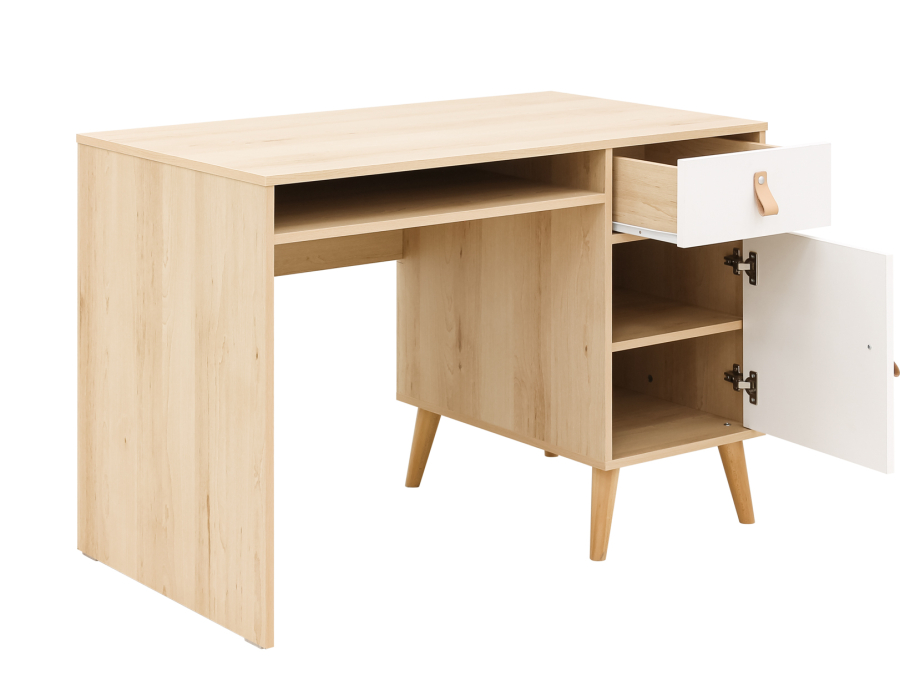 ToiToiKids Jort bureau wit / naturel - Afbeelding 2