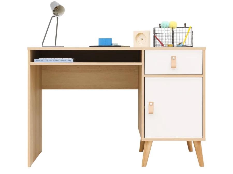 ToiToiKids Jort bureau wit / naturel - Afbeelding 3