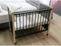 Bopita Flo Co-sleeper 90x50 mat zwart / naturel - Afbeelding 13