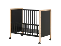 Bopita Flo Co-sleeper 90x50 mat zwart / naturel