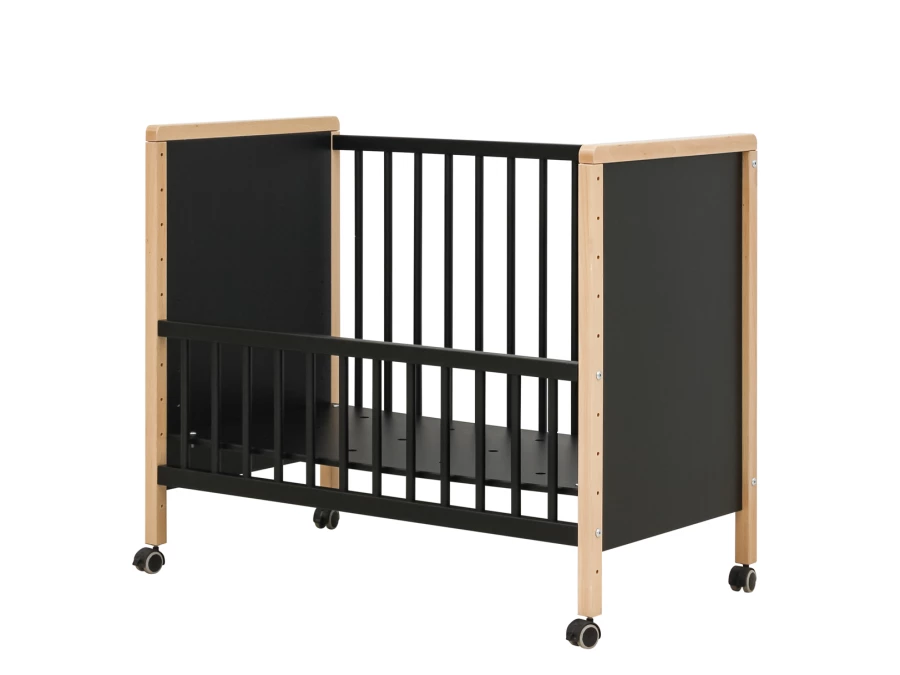 Bopita Flo Co-sleeper 90x50 mat zwart / naturel