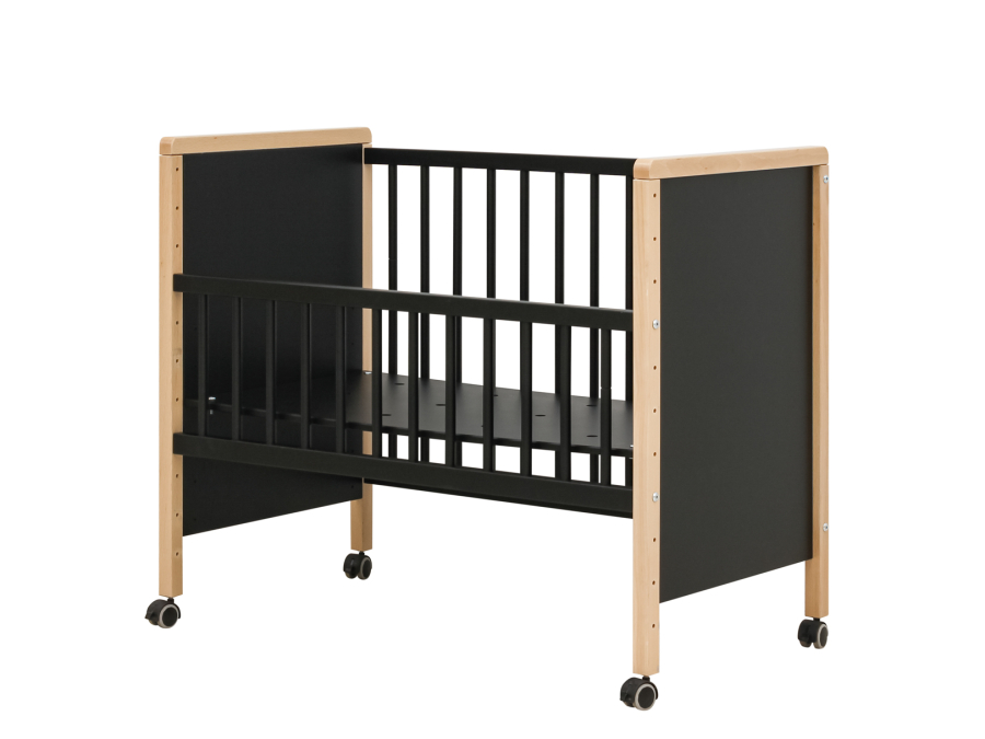 Bopita Flo Co-sleeper 90x50 mat zwart / naturel - Afbeelding 2