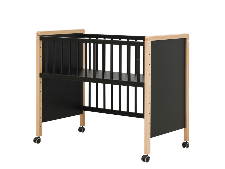Bopita Flo Co-sleeper 90x50 mat zwart / naturel - Afbeelding 3