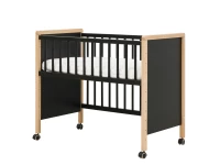 Bopita Flo Co-sleeper 90x50 mat zwart / naturel - Afbeelding 4