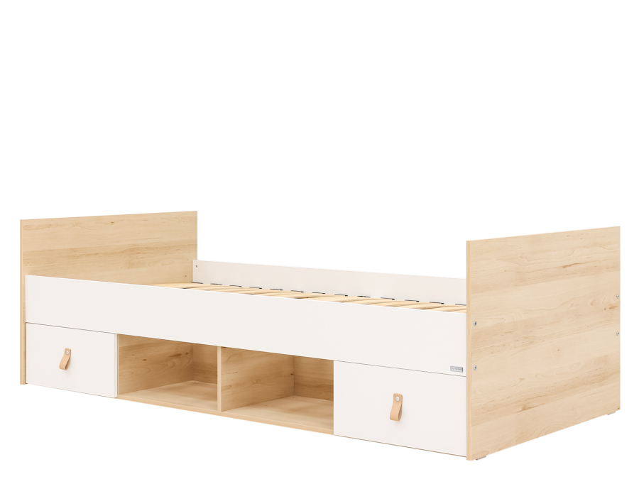 ToiToiKids Jort Kajuitbed 90x200 wit / naturel - Afbeelding 2