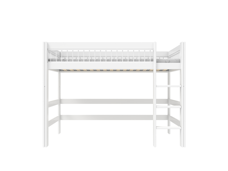 Lifetime breeze hoogslaper 152h met rechte ladder 90x200 wit - Afbeelding 2