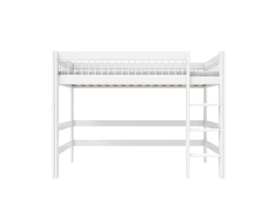 Lifetime breeze hoogslaper 152h met rechte ladder 90x200 wit - Afbeelding 2