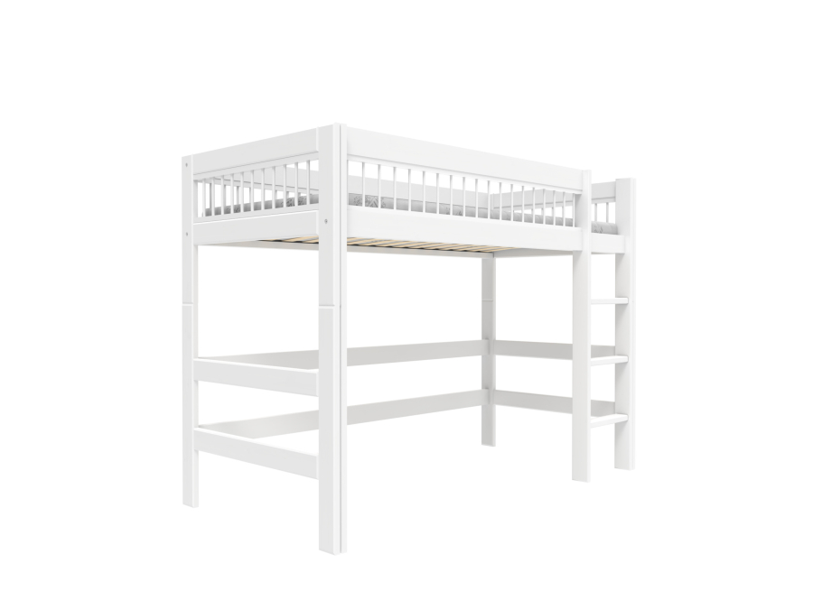 Lifetime breeze hoogslaper 152h met rechte ladder 90x200 wit
