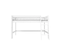 Lifetime breeze halfhoogslaper met schuine ladder 90x200 wit - Afbeelding 2