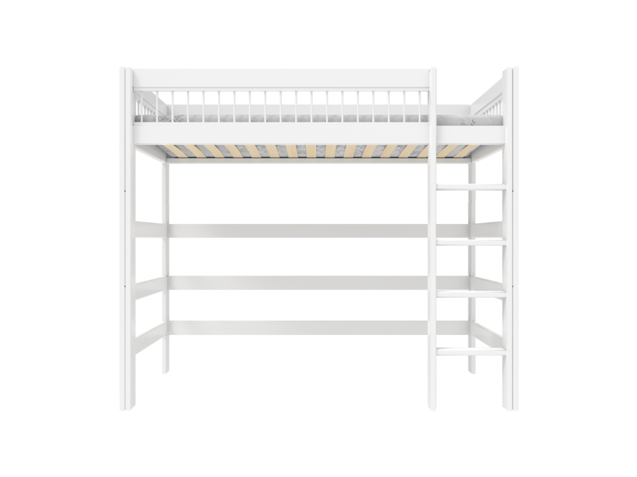 Lifetime breeze hoogslaper 177h met rechte ladder 90x200 wit - Afbeelding 2