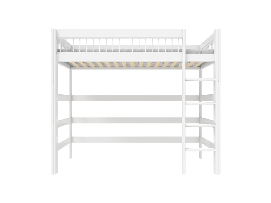 Lifetime breeze hoogslaper 177h met rechte ladder 90x200 wit - Afbeelding 2