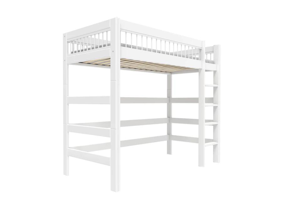Lifetime breeze hoogslaper 177h met rechte ladder 90x200 wit