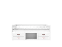 Lifetime breeze kajuitbed met boekenkast en lades 90x200 wit - Afbeelding 2
