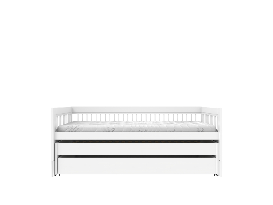 Lifetime breeze kajuitbed met logeerbed en opberglade 90x200 wit - Afbeelding 2