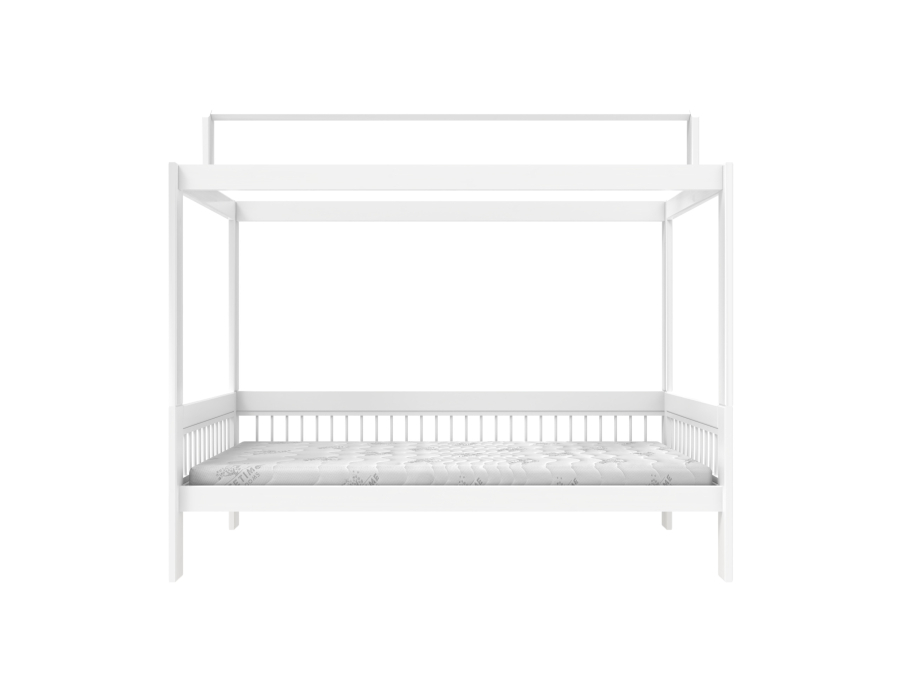 Lifetime breeze bed met dakframe 90x200 wit - Afbeelding 2