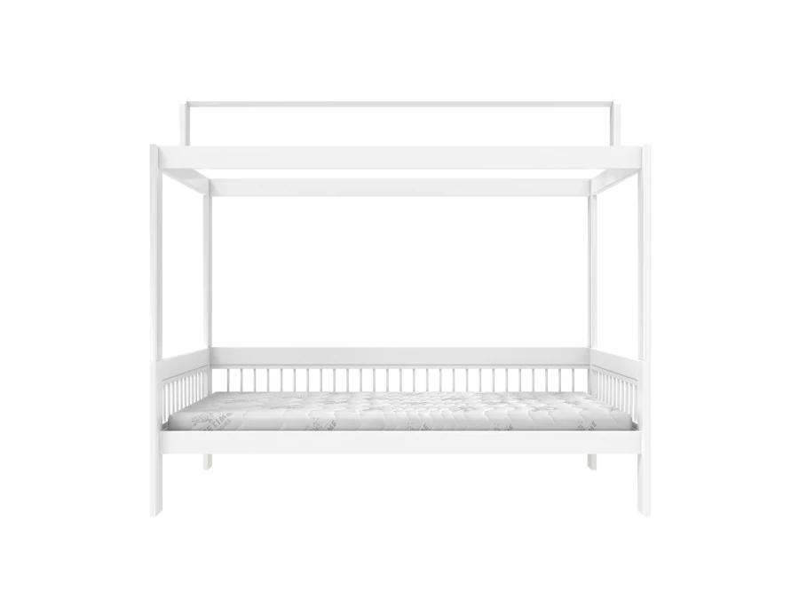 Lifetime breeze bed met dakframe 90x200 wit - Afbeelding 2