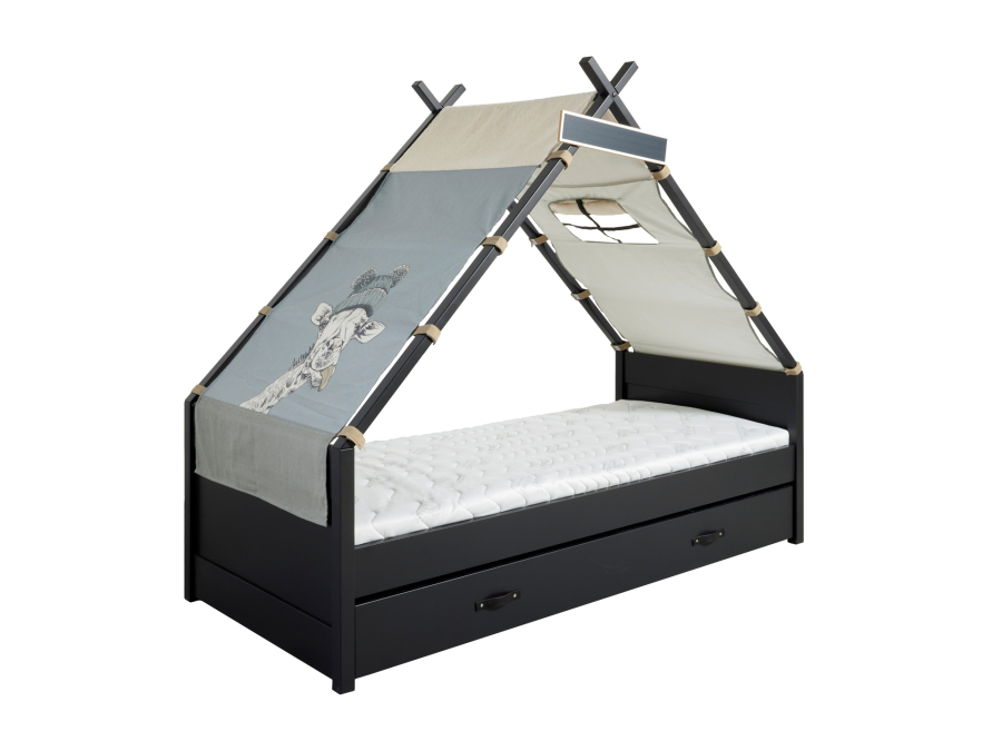 Cool Kids tipi bed Jungle Book 90x200 - zwart - Afbeelding 2
