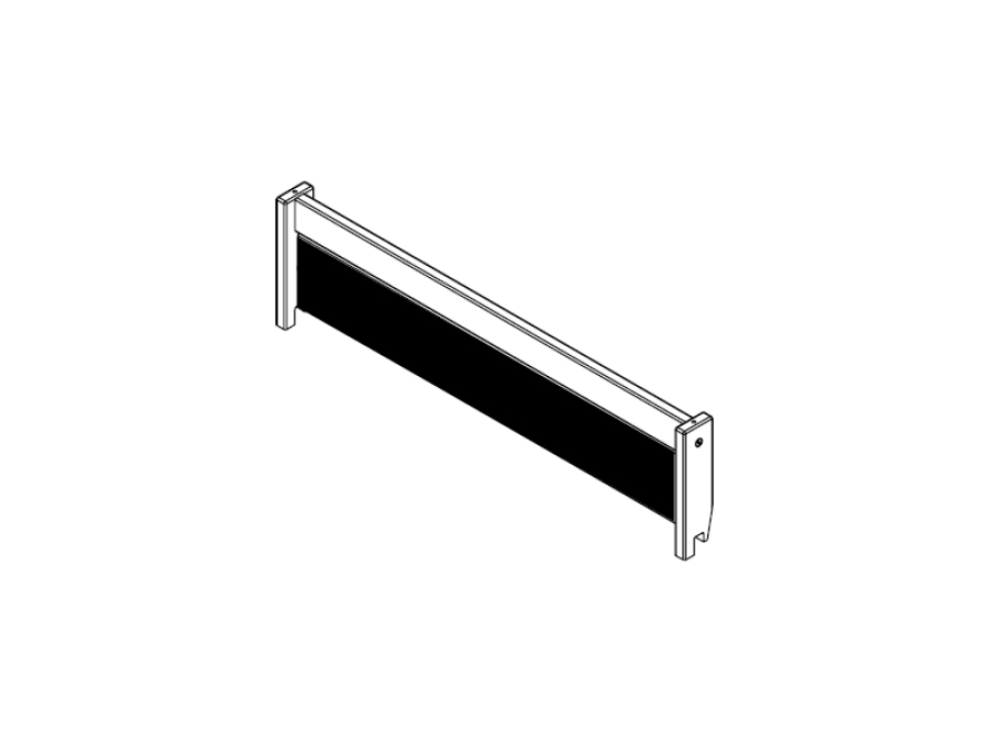 Lifetime uitvalbeschermer met krijtbord - wit