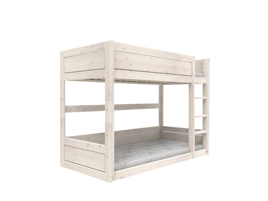Lifetime laag stapelbed 90x200 whitewash