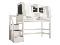 Lifetime my hangout hoogslaper met trapkast 90x200 - whitewash