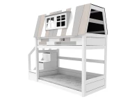 Lifetime my hangout laag bed met trapkast 90x200 - wit - Afbeelding 3