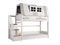 Lifetime my hangout laag stapelbed met trapkast 90x200 - whitewash
