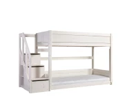 Lifetime laag stapelbed met trapkast 90x200 whitewash