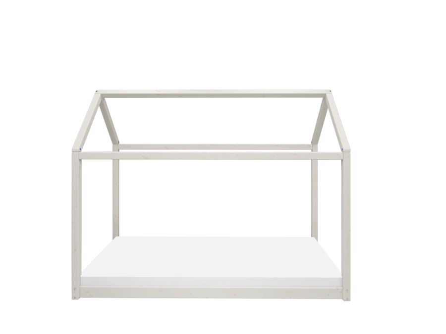 Flexa Cottage huisbed 90x200 - whitewash - Afbeelding 2