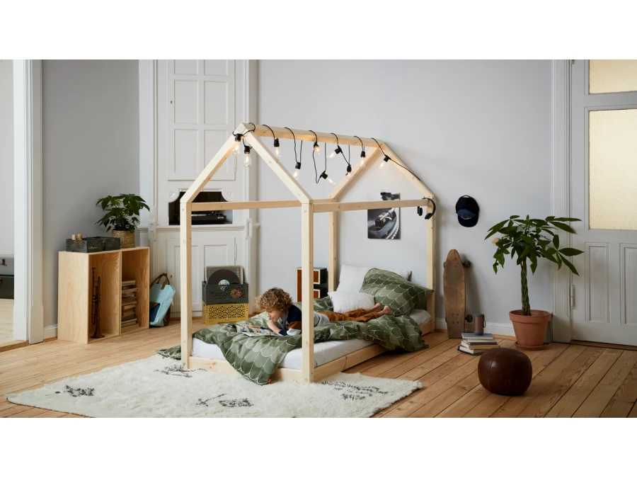 Flexa Cottage huisbed 90x200 - naturel - Afbeelding 11