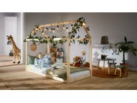 Flexa Cottage huisbed 90x200 - naturel - Afbeelding 10
