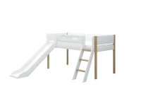 Flexa Nor Halfhoogslaper m. schuine ladder en glijbaan
