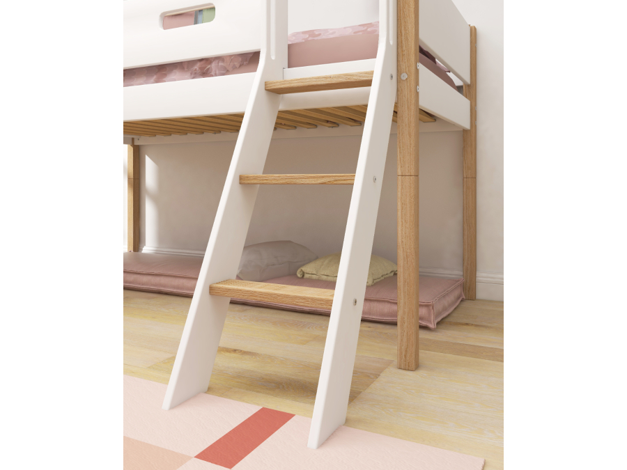 Flexa Nor Halfhoogslaper m. schuine ladder en glijbaan - Afbeelding 6