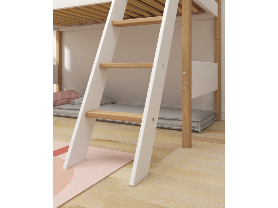 Flexa Nor Verhoogde halfhoogslaper m. schuine ladder - Afbeelding 7