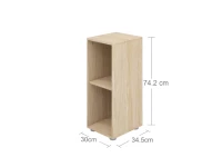 Flexa Nor / Popsicle smalle boekenkast - Afbeelding 4