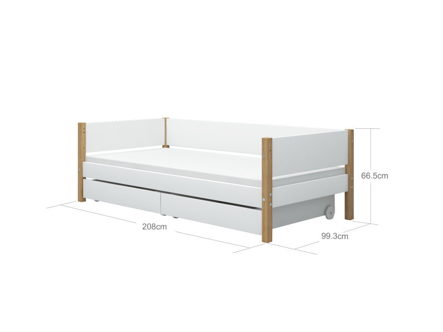 Flexa Nor Bedbank met 2 opberglades - Afbeelding 7