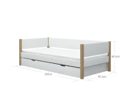Flexa Nor Bedbank met onderschuifbed - Afbeelding 4