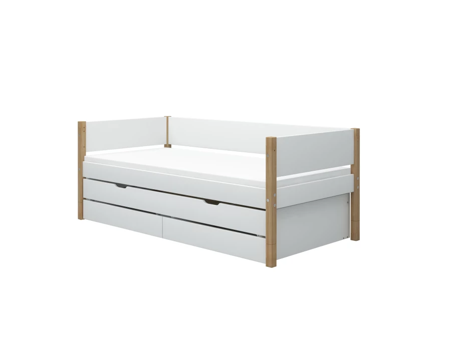 Flexa Nor Bedbank met onderschuifbed en 2 opberglades