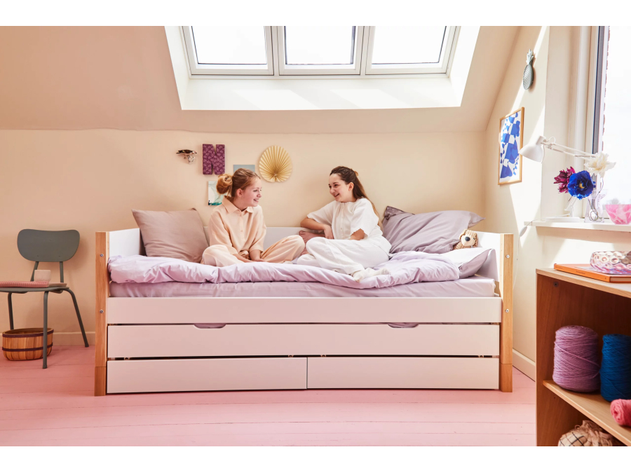 Flexa Nor Bedbank met onderschuifbed en 2 opberglades - Afbeelding 10
