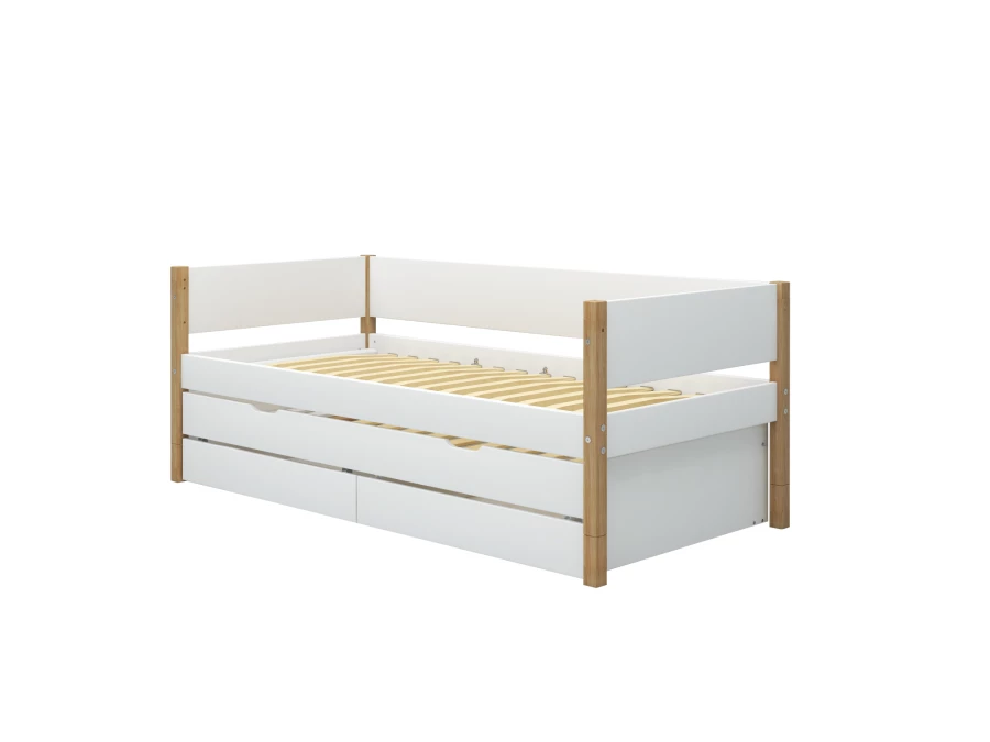Flexa Nor Bedbank met onderschuifbed en 2 opberglades - Afbeelding 3
