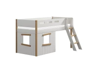 Flexa Nor boomhut halfhoogslaper schuine ladder - eiken - Afbeelding 3